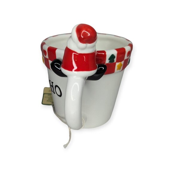 NWT CBK Ceramic Santa Ho Ho Ho Christmas Mug with Tags - Picture 4 of 9